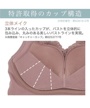 BRADELIS New York 【BRADELIS Me】Sweet Night Bra ノンワイヤー 補正 ナイトブラ 就寝中のバスト崩れを防ぐ ブラジャー ブラデリス ココア