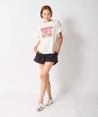 OP／FILA 【Kappa】デザインショートパンツ ブラック