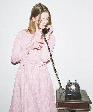 TOCCA 【洗える】PINK BASKET KNIT カーディガン ピンク系