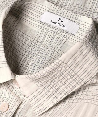 Paul Smith ワッシャーチェック シアー シャツ オフホワイト