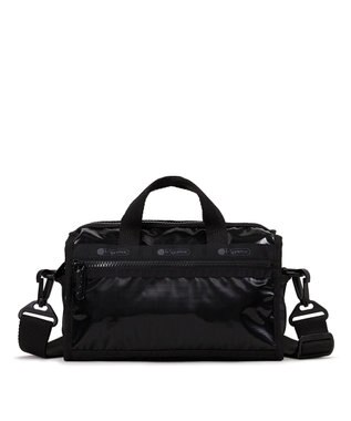 LeSportsac MINI DUFFEL CROSSBODY/ブラックシャイン ブラックシャイン