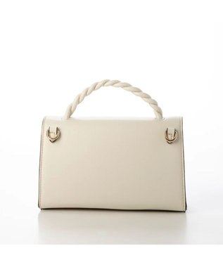 UNBILLION cachecache ねじりハンドルおこし金具2wayミニショルダー アイボリー