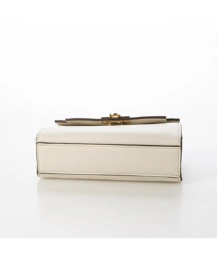 UNBILLION cachecache ねじりハンドルおこし金具2wayミニショルダー アイボリー