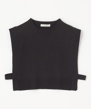 ANY L 【洗濯機可・セットアイテム】短丈ベスト×シャツワンピースセット ブラック