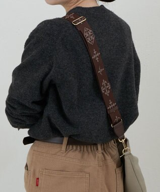 russet アレンジショルダーベルト［Monogram］(CE-1099) D.Brown（ゴールド金具）