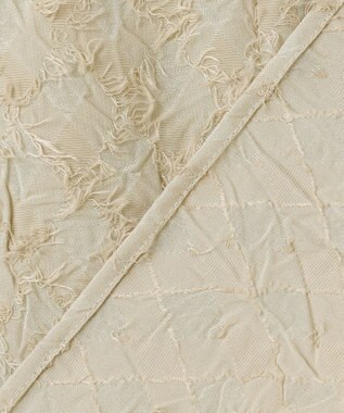 自由区 【セットアップ対応】ワッシャーカットジャカード ブラウス ベージュ