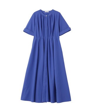 Green Parks サマ見えタックギャザーワンピース Blue