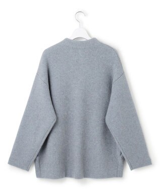 23区 S 【見上愛さん着用】ラクーンブレンドダブルフェイス ニット アウター スカイブルー系