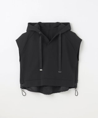 GRACE CONTINENTAL クロップトジャージトップ ブラック