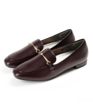 AcureZ ビットローファー「母趾にやさしいカジュアルタイプ」 ボルドー