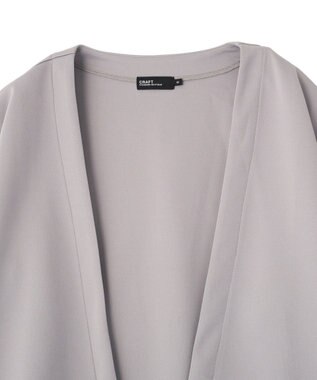 CRAFT STANDARD BOUTIQUE ボタンレスカットカーディガン Gray
