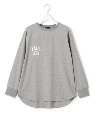 J.PRESS YORK STREET 【WOMEN】YALE × J.PRESS YORK STREET コラボワンポイントTシャツ ライトグレー系