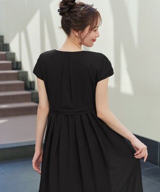 Tiaclasse L 【洗える】フリルワンピース ブラック