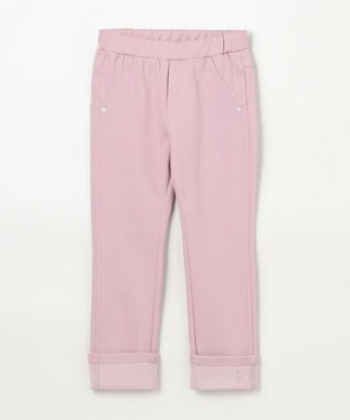 組曲 KIDS 【110-140㎝】ハートデニムニット パンツ ピンク系