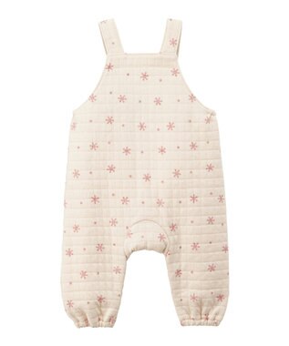 MIKI HOUSE HOT BISCUITS キルト素材 オーバーオール＆Tシャツギフトセット【BOX付き】 アイボリー