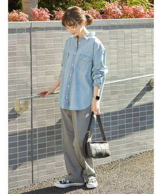 AMERICAN HOLIC Ｗポケットデニムシャツ Indigo