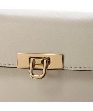 UNBILLION cachecache ねじりハンドルおこし金具2wayミニショルダー アイボリー