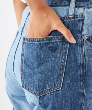 OP／FILA 【OP】美脚パッチワークデニム ブルー