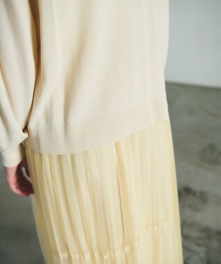 GRACE CONTINENTAL ルーズVネックニットカーディガン キナリ