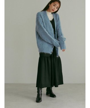 Green Parks ■ＡＪＵＧＡ．×ＧＰ　シャギーニットカーディガン Blue