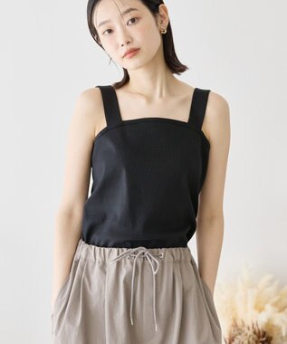 AMERICAN HOLIC 抗菌防臭テレコベアタンクトップ Black