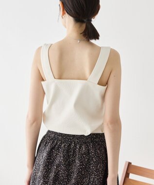 AMERICAN HOLIC 抗菌防臭テレコベアタンクトップ Off White