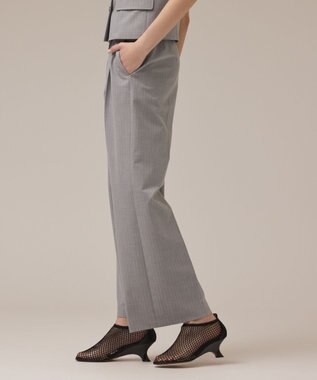 GRACE CONTINENTAL ラップワイドパンツ ストライプ