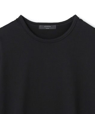 JOSEPH HOMME 【LEON 掲載】スビンソフトジャージー　クルーネック半袖カットソー ブラック系