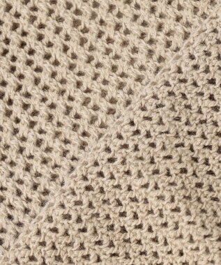 23区 【SLOW/洗える】メッシュニット ベスト アイボリー系