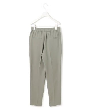 ICB 【UVカット・防シワ・洗える】ライトダブルクロス ドロストパンツ スモークグレー系