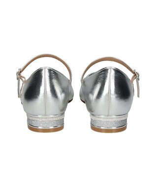 Bridget Birkin 【PARADIS COULEUR】スクエアトウビジューレーンパンプス シルバー