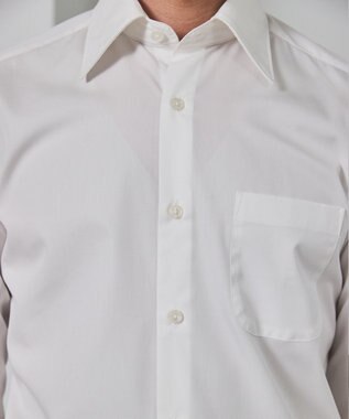 GOTAIRIKU 【形態安定】PREMIUMPLEATS_レギュラーカラー 通年ドレスシャツ_ホワイト(25年春夏モデル) ホワイト系