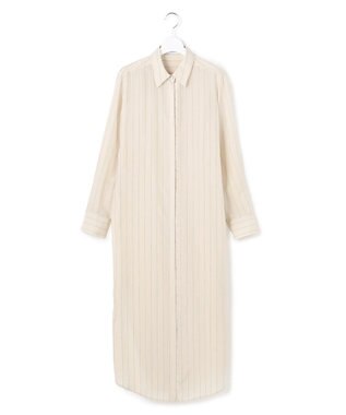 ICB L 【WEB＆一部店舗限定】PreshrunkCupraStripe シャツワンピース
