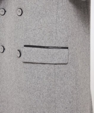 uncrave ロング チェスターコート（uncrave WHITE） ライトグレー