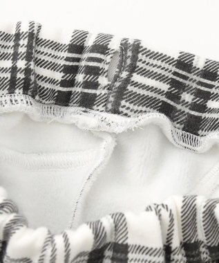 組曲 KIDS 【80-100㎝】シャギーチェック パンツ グレー系5