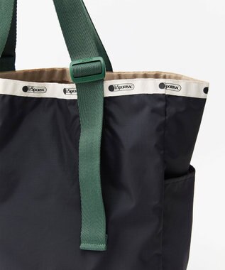 LeSportsac LG HANDLE ADJ TOTE/ディープシー/ボトルグリーンウェビング ディープシー/ボトルグリーンウェビング