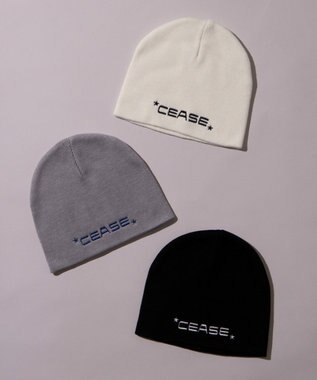 WEGO 【ユニセックス】CEASEロゴシングルニットワッチ オフホワイト