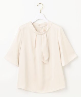 ANY SIS L 【洗える】トロミサテンボウ ブラウス アイボリー