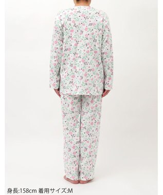 Wing 【数量限定　特別価格】 パジャマ 長袖 長ズボン 綿100％ スムース素材 レディース EP7993 ウイング／ワコール ピンク