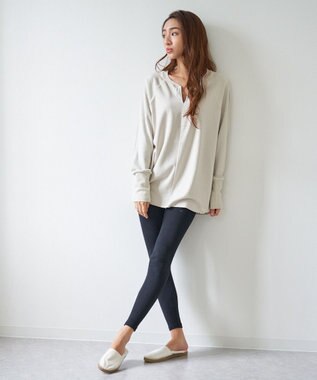 OP／FILA 【OP】あたたか表起毛レギンス ブラック