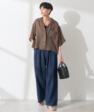 AMERICAN HOLIC 【カップ付き】細リブキャミソール Brown