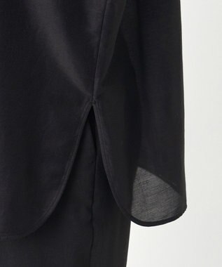 23区 【エステータ】シルクコットンローン ボウタイブラウス ブラック系