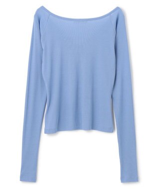 BEIGE， 【洗える・BAILA 10月号掲載】MARINO / 2WAYリブコンパクトカーディガン Sky