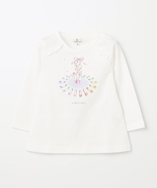 組曲 KIDS 【80-100㎝】プリマパレット Tシャツ オフホワイト系