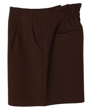 earth music&ecology フロントジップショートパンツ Chocolat