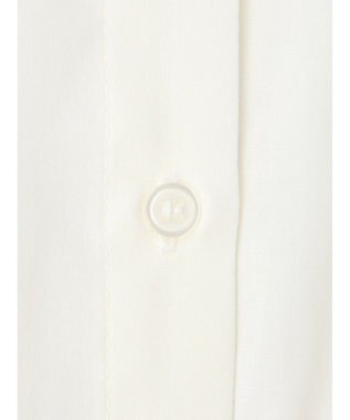 earth music&ecology ロゴ刺繍シャツ Off White