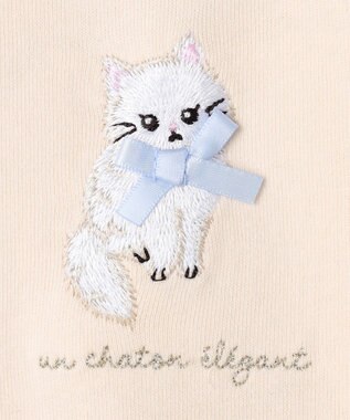 ANY KIDS アニマル バックプリントトレーナー エクリュ×ネコ