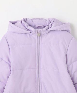 ANY KIDS 【洗濯機OK】中綿リボンコート ラベンダー