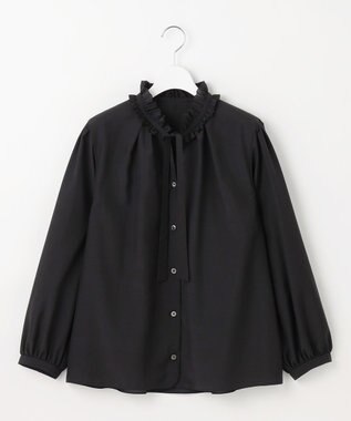 自由区 【SHIHOさん着用】ブライトローン ブラウス ブラック