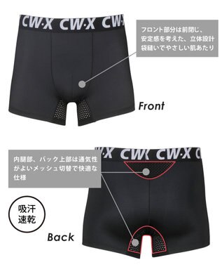 CW-X 【MEN】　スポーツショーツ　ノーマル丈　/ワコール　HSO110 ブラック